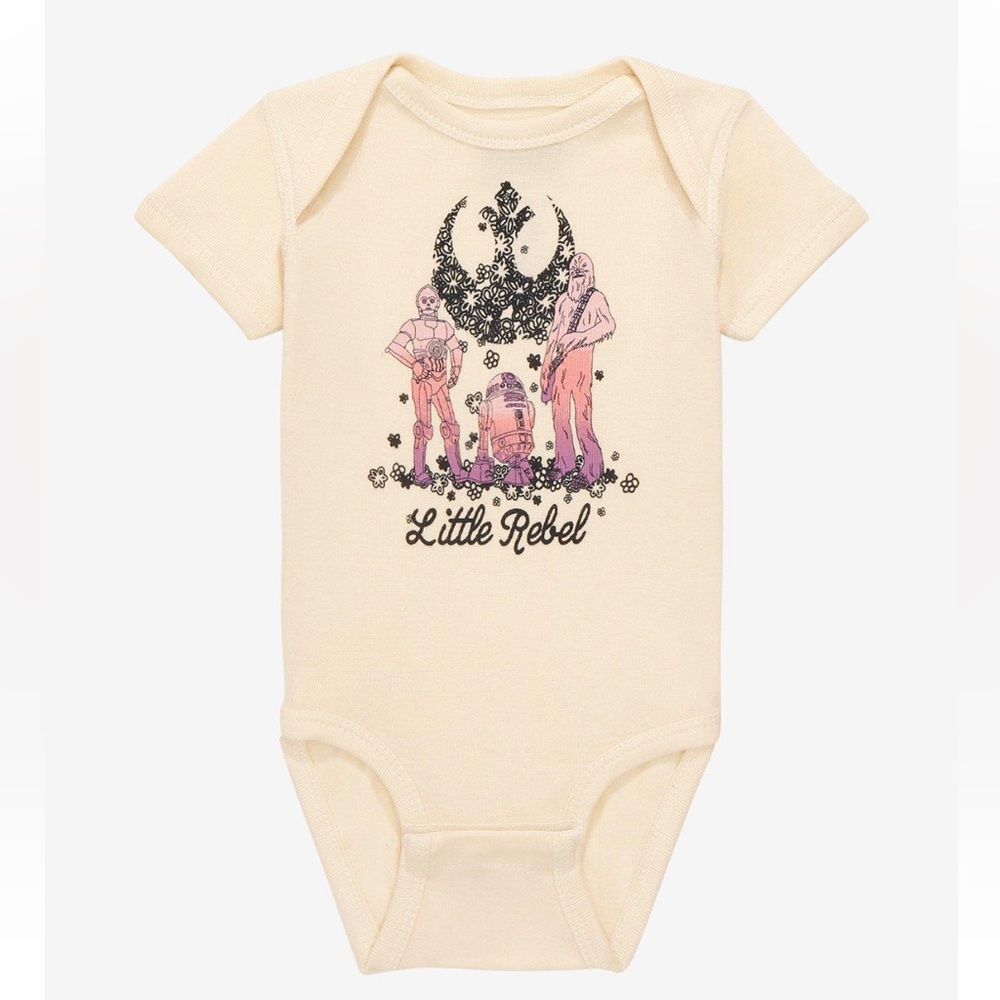 Our Universe Star Wars Trio Little Rebel Floral Infant One-Piece-6 months-NWT